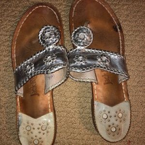 Silver Jack Roger sandals